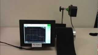 Web Thickness Measurement  Laser Profiler  KEYENCE LJG [upl. by Eatnoled528]