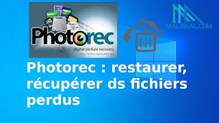 Photorec  restaurer récupérer ds fichiers perdus supprimés ou effacés [upl. by Nocaj]