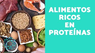 10 ALIMENTOS ricos en PROTEÍNAS  ¡Alimentos para aumentar MASA MUSCULAR [upl. by Sylvan]