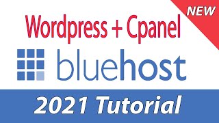 2021 Bluehost Wordpress Hosting Portal Settings and Cpanel Overview Tutorial [upl. by Nosduj703]