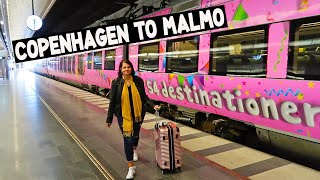 EPIC TRAIN RIDE I Copenhagen Denmark to Malmö Sweden I Travel Day Vlog [upl. by Viridissa]