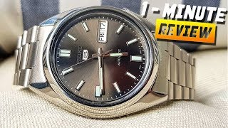 1Minute Review of the SNXS79 Seiko 5 Automatic 21 Jewels [upl. by Aliahs]