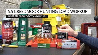 65 Creedmoor Hunting Load Workup 140gr Speer Gold Dot [upl. by Muriel923]