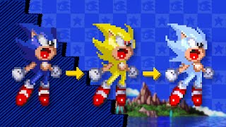 Sonic 3 AIR Tranform into Both Super amp Hyper Sonic New System [upl. by Leftwich]