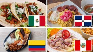 LA COMIDA TÍPICA DE CADA PAÍS DE LATINOAMÉRICA  ISO TOPS [upl. by Yllak]