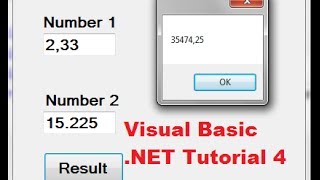 Visual Basic NET Tutorial 4  How to Create a Simple Calculator in Visual Basic [upl. by Otreblide]