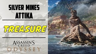 Silver Mine Attika  Cultist Clue amp Loot Treasure Location  ASSASSINS CREED ODYSSEY [upl. by Kcirddec]