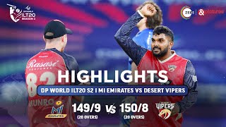 Cricket Highlights S2 English Desert Vipers VS MI Emirates T20 Cricket 30th Jan [upl. by Cletis882]