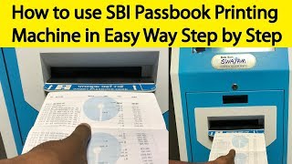 How to Use SBI Passbook Printing Machine Easily  Tamil Banking [upl. by Yentihw224]