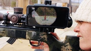 SIDESHOT cell phone mount for rifle opticscope [upl. by Ulrikaumeko141]