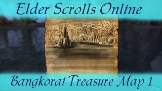 Bangkorai Treasure Map 1 Elder Scrolls Online ESO [upl. by Nylsirk]