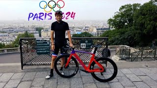 JO PARIS 2024  Le parcours de lépreuve de cyclisme reconnu par Steve Chainel [upl. by Acihsay]