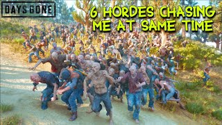 Running With 6 Hordes Across Highway 97  DAYS GONE PC [upl. by Buskus]