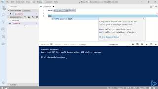 How To Use The Docker Extension For Visual Studio Code To Build A DockerFile [upl. by Poock]