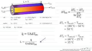 Sizing a Heat Exchanger CounterFlow [upl. by Bobbette]