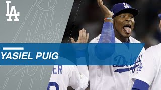 Yasiel Puigs 2017 Postseason [upl. by Rebmyk20]