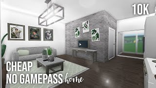 Roblox  Bloxburg  10k No Gamepass Home [upl. by Assej]