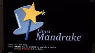 Installing Linux Mandrake 70 [upl. by Ocirderf]