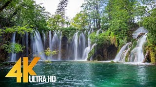 4K Plitvice Lakes  Crystal Waters of Croatian Lakes  Ultra HD Relaxation Video [upl. by Oinegue]