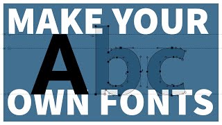 How to Make Your Own Font  Typeface Design Full Process [upl. by Shifra]