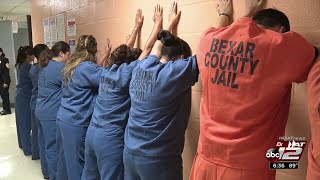 Students learn life of an inmate while touring Bexar County Jail [upl. by Rania]