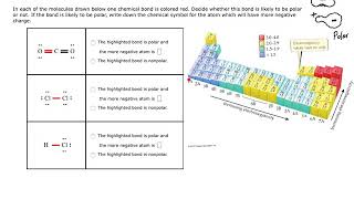 Aleks Predicting bond polarity [upl. by Navnod]
