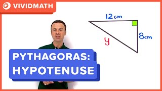 Pythagoras Theorem  Find Hypotenuse  VividMathcom [upl. by Ailelc]