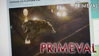 Primeval Series 2  Episode 1  A Raptor Chases Connor in a Shopping Mall 2008 [upl. by Enidaj]