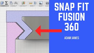 HOW TO CREATE A SNAP FIT IN FUSION 360 [upl. by Geoffrey]