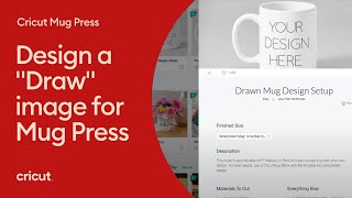 Design a Draw Image for Cricut Mug Press [upl. by Yelyk]