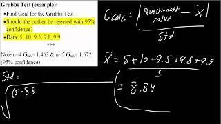 Grubbs Test example [upl. by Irwinn]