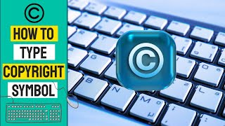 How to Type the Copyright Symbol © on Keyboard with Shortcuts [upl. by Araihc]