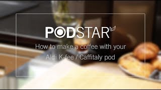 How to use your Aldi KFee  Caffitaly Reusable pod [upl. by Eidissac]