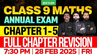 Class 9 Annual Exam  Maths  Chapter 15  Full Chapter Revision  Xylem Class 9 [upl. by Litch173]