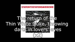 Station to Station  David Bowie  Lyrics [upl. by Leizahaj]