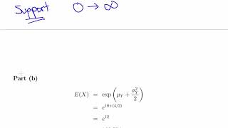 Lognormal Distribution  Worked Example [upl. by Rea]