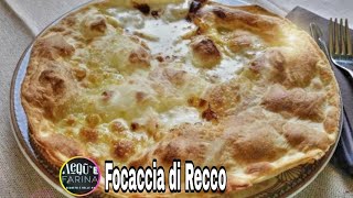 FOCACCIA DI RECCO RICETTA ORIGINALE [upl. by Kokaras670]