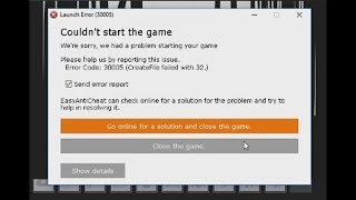 WORKS IN 2025 FIX EASY ANTI CHEAT ERROR 30005 CREATEFILE FAILED STILL WORKS [upl. by Enidlarej]
