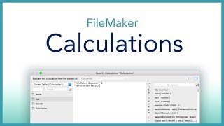 FileMaker Calculation Basics [upl. by Brittain205]