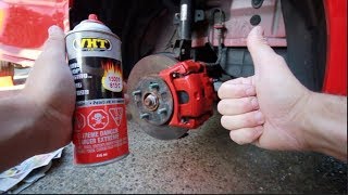 How To Paint Brake Callipers THE EASY WAY [upl. by Staford209]