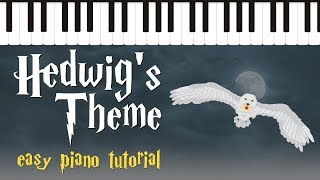 Hedwigs Theme from Harry Potter  Easy Piano Tutorial  Hoffman Academy [upl. by Philbert]