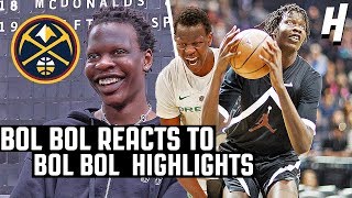 Bol Bol Reacts To Bol Bol Highlights  The Reel [upl. by Ahl]