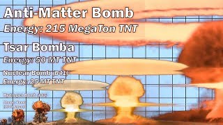 Nuclear Explosion Power Comparison [upl. by Nwahsek]