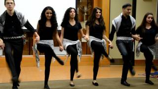 LA Dabke Troupe Performing for SJP UCLA [upl. by Sirrah]