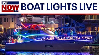 WATCH Christmas Lights  Tampa Riverwalk Holiday Lighted Boat Parade [upl. by Amairam588]