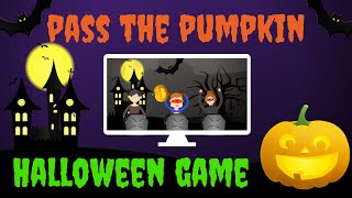 Pass the Pumpkin  Halloween Game for kids  Halloween Pass the Ball [upl. by Gianna]