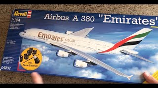 Revell Airbus A380 Emirates unboxing [upl. by Claudy147]