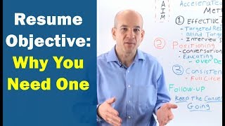 Resume Objective Examples [upl. by Haidedej535]