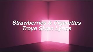 Strawberries amp Cigarettes  Troye Sivan Lyrics [upl. by Hak]