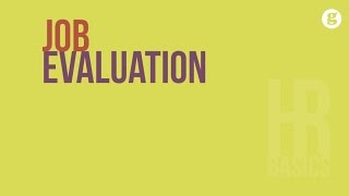 HR Basics Job Evaluation [upl. by Aitnohs]